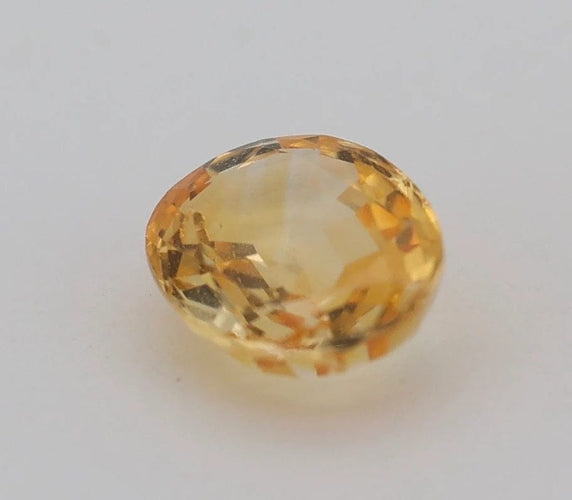 Gemstone Saphir jaune non chauffé non traité 0.94cts 58 Facettes 157