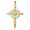 Pendentif Pendentif croix, diamant taille rose 58 Facettes 23054-0078