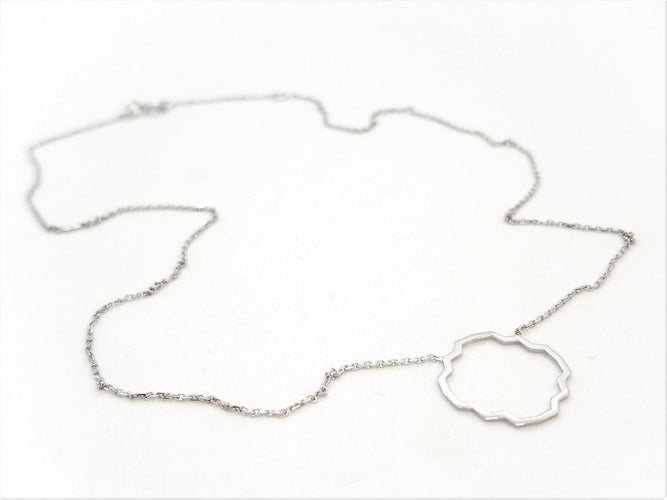 Collier Collier Transparence Or blanc 58 Facettes 578908RV