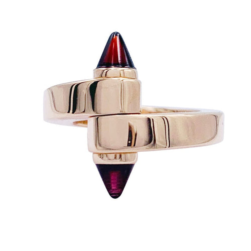 Bague 52 Bague Cartier, "Menottes", or rose, grenats rhodolites. 58 Facettes 32791