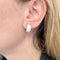 Boucles d'oreilles Boucles d'oreilles or blanc, diamants. 58 Facettes 31409