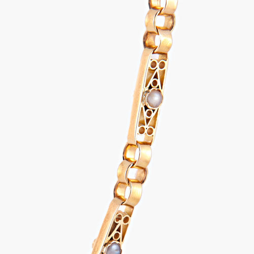 Collier Collier Maillons rectangulaires Perles 58 Facettes