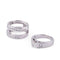 Bague Bague or gris et diamant princesse 58 Facettes 1
