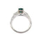 Bague 54 Solitaire Emeraude & Diamants 58 Facettes