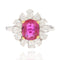 Bague 53 Bague saphir rose et diamants taillés en poire 58 Facettes 22-236