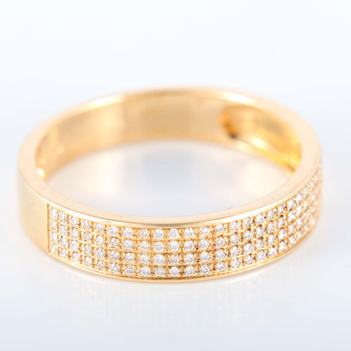 Bague Bague en or jaune et diamants 58 Facettes