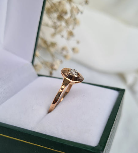 Bague 50.5 Bague Art Déco guillochée 58 Facettes 324