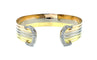 Bracelet CARTIER. Collection Double C, bracelet 3 ors et diamants 58 Facettes