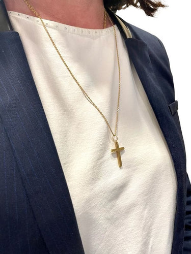 Pendentif CROIX ANCIENNE "ENCOLPION" 58 Facettes 050161