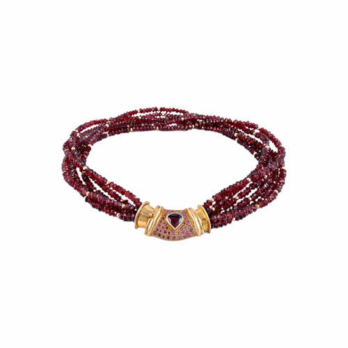 Collier Collier Grenats 58 Facettes
