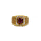 Bague Chevalière - Or, Rubis et Diamants 58 Facettes 230364R