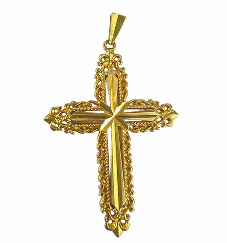 Pendentif Pendentif Croix en Or jaune 58 Facettes 20400000634