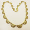 Collier Vintage 18 karat Gold Crescent Filigree Necklace 58 Facettes
