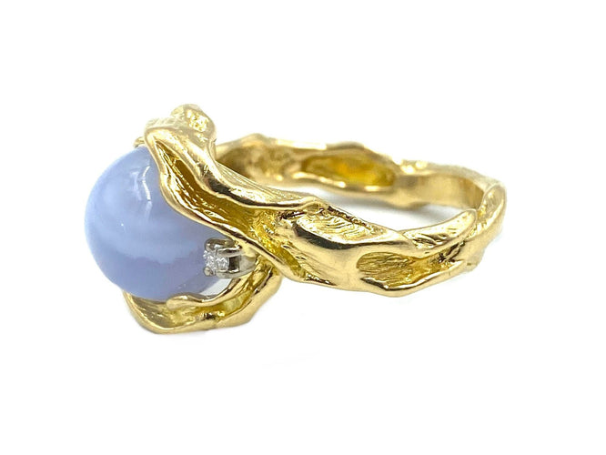 Bague GILBERT ALBERT. Bague or jaune et diamants 58 Facettes