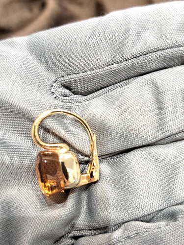 Boucles d'oreilles Orecchini Nudo Classic quarzo citrino 58 Facettes POA1070/O6/OV