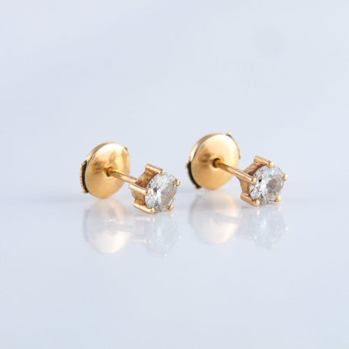 Boucles d'oreilles Puces d'oreilles Diamants 58 Facettes JE45