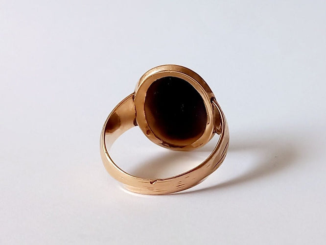 Bague 58 Bague Or jaune Camée 58 Facettes