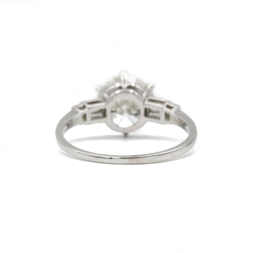 Bague Solitaire accompagné - Diamant 2,28 carats 58 Facettes 220305R