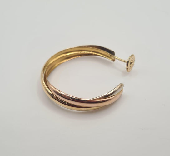 Boucles d'oreilles Boucles d'oreilles 3 ors 18 carats 58 Facettes