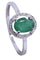 Bague BAGUE ÉMERAUDE ET DIAMANTS 58 Facettes 074131
