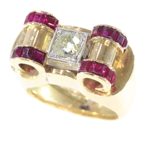 Bague 54 Bague diamant, rubis 58 Facettes 10074-4199