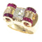 Bague 54 Bague diamant, rubis 58 Facettes 10074-4199