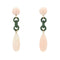 Boucles d'oreilles Boucles d'oreilles corail peau d'ange et jade 58 Facettes 22-194