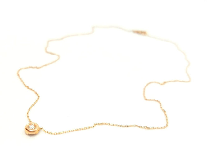 Collier Collier Or rose Diamant 58 Facettes 578950RV