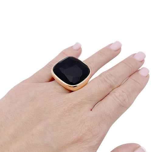 Bague 52 Bague Pomellato "Victoria", or rose, jais. 58 Facettes 33461