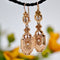 Boucles d'oreilles Boucles d'oreilles or rose perles fines pendantes 58 Facettes 21-368