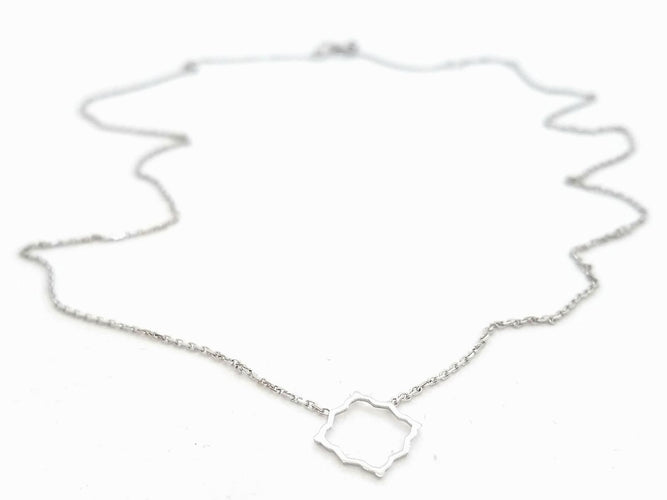 Collier Collier Transparence Or blanc 58 Facettes 578935RV