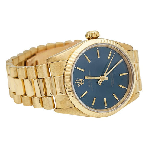 Montre Montre Rolex, "Oyster Perpetual" or jaune. 58 Facettes 30929