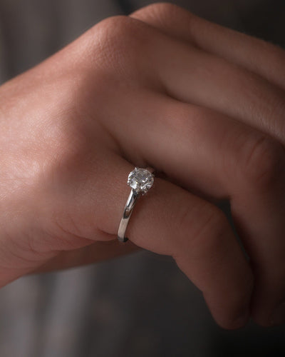 Bague 49 Bague BULGARI Solitaire en Platine 950/1000 58 Facettes 61603-57374