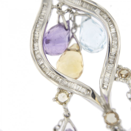 Collier Collier diamants et pierres précieuses 58 Facettes 25768