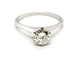 Bague 52 Bague Solitaire Or blanc Diamant 58 Facettes 1236775CN