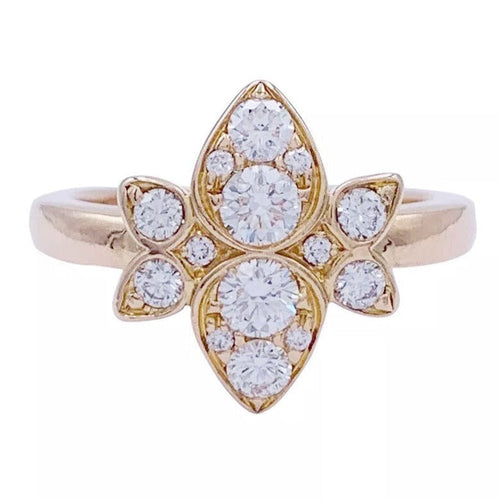 Bague 47 Bague Cartier, "Inde Mystériseuse", or rose, diamants. 58 Facettes 32433