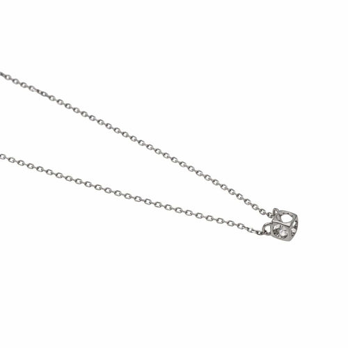 Collier Dinh Van Collier Le Cube Diamant Or blanc Diamant 58 Facettes 2865691RV