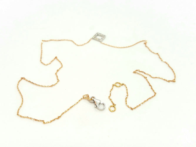 Collier Collier Or rose Diamant 58 Facettes 579208RV