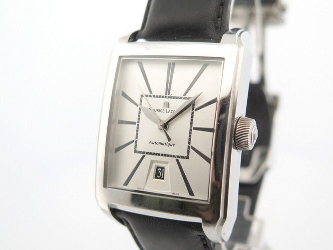 Montre montre MAURICE LACROIX pontos pt6127 automatique 40 mm acier + boite 58 Facettes 253417