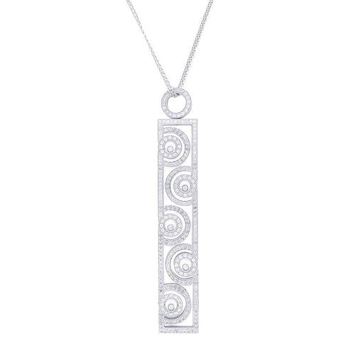 Collier Collier Chopard, "Happy Spirit", en or blanc, diamants. 58 Facettes 32562