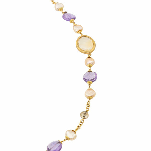 Collier Collier Sautoir Or jaune Citrine 58 Facettes 578630CD