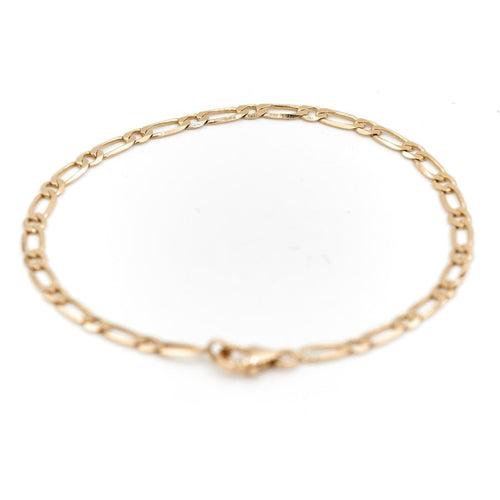 Bracelet Bracelet Maille alternée Or jaune 58 Facettes 1875424CN