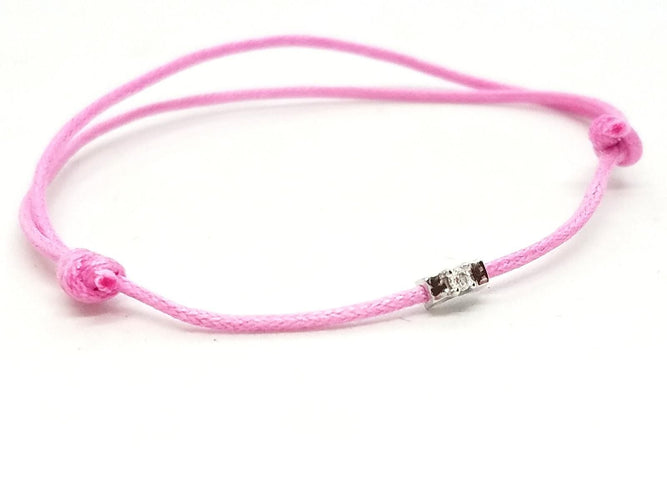 Bracelet Bracelet Cordon Or blanc Diamant 58 Facettes 578834RV