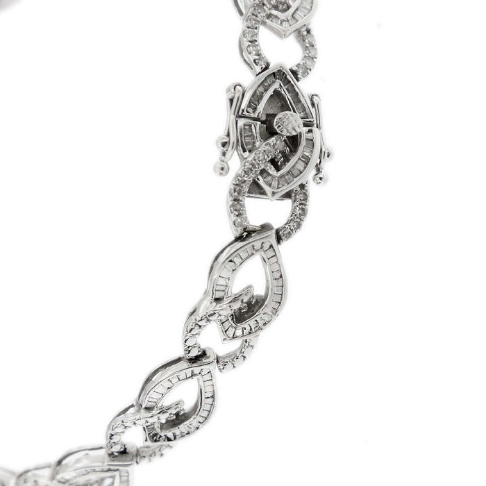 Bracelet Bracelet motifs navette diamants 58 Facettes 30428