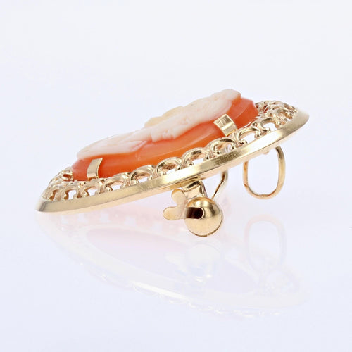 Broche Broche pendentif camée et or ajouré 58 Facettes 22-445