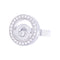 Bague 52 Bague Chopard, "Happy Spirit", or blanc, diamants. 58 Facettes 33528