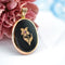 Pendentif Pendentif ancien onyx fleur perles fines et grenat 58 Facettes 14-225