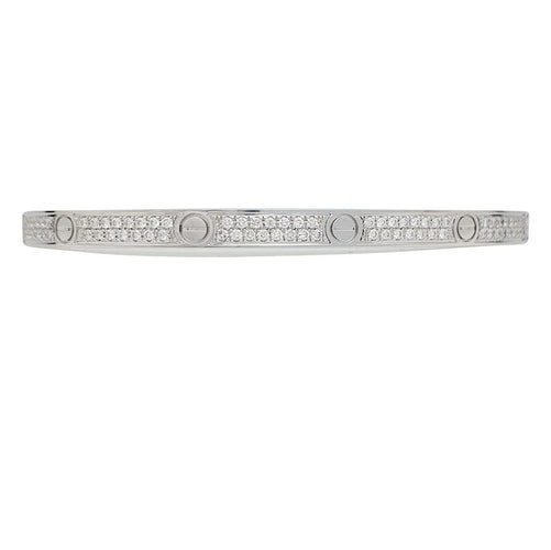 Bracelet Bracelet Cartier, "Love", or blanc et diamants. 58 Facettes 31126