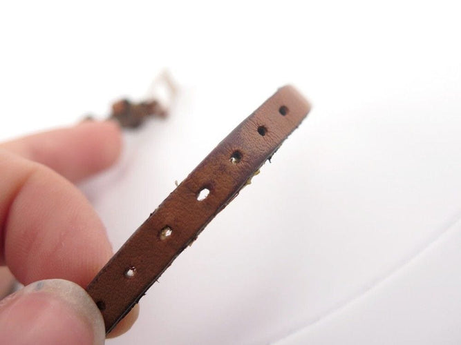 Bracelet bracelet CARTIER love cuir et barrette or blanc 18k 15-19.5 58 Facettes 252399