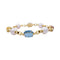 Bracelet Bracelet Bulgari en or jaune, perles, pierres de couleur. 58 Facettes 33083